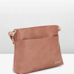 Fastrack Pink Solid Medium Sling Handbag image 3