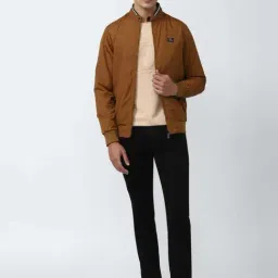 Van Heusen Sport Brown Regular Fit Bomber Jackets image 5