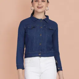 BUYNEWTREND Blue Regular Fit Jacket-picture-10
