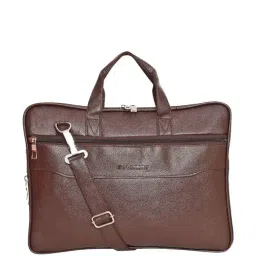 Priority Brown Synthetic Large Messenger Bag-picture-19