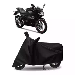 Auto Pearl Bike Cover for Suzuki Gixxer SF (Black)-image-91