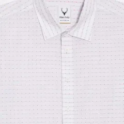 Allen Solly Kids White Checks Slim Fit Shirt image 3