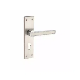 Jainson Locks Saga Enzo Cylinder Mortise Handle Lock Set 62 mm x 250 mm Matt Satin + Cp Finish, 722-picture-16