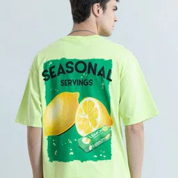 Snitch Men Graphic Printed Round Neck Cotton Oversized T-Shirt image 1