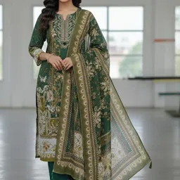 Silakaari Printed Pure Cotton Unstitched Dress Material-picture-27