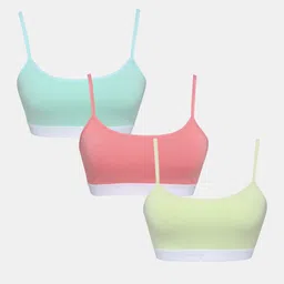 Sillysally Sea Green & Green Bra Full Coverage image 1