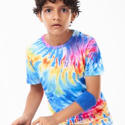 Pine Active Half Sleeves T-Shirt Tie & Die Pattern - Multicolour-picture-41
