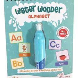 pegasus Reusable Magic Water Coloring Book For Kids, Mess-Free Art with Quick Dry Technology (Alphabet Theme | 4 Reusable Coloring & Activity Boards | 1 Refillable Water Pen)-picture-17