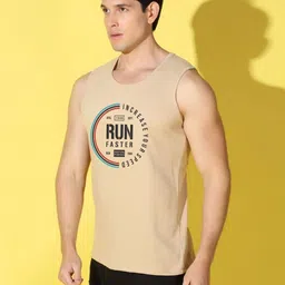 WOOSTRO Men Pack of 2 Typography Printed Round Neck Cotton Slim Fit Sports T-shirts image 5