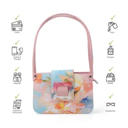 Metro PU Bucket Shoulder Bag with Bow Detail image 5