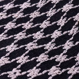 Dapper Dudes Half Sleeves Threadwork Detailed Shirt - Black image 3