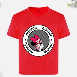 Disney By Miss and Chief Girls Minnie Mouse Printed Bio Finish T-shirt-image-70