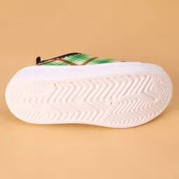 Cute Walk by Babyhug Slip On Casual Shoes with Checks - Green image 5