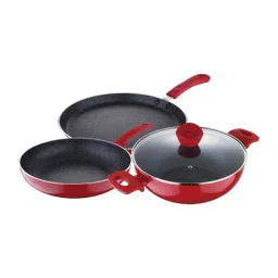 Bergner Bellini Plus Red Aluminium Induction Base Cookware Set 24 cm diameter-picture-21