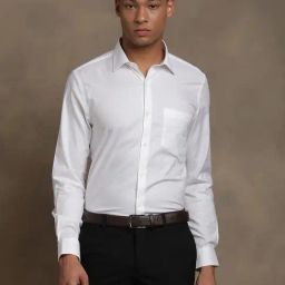 Turtle White Cotton Regular Fit Texture Shirt-picture-43