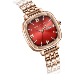 Giordano GZ-60097-44 Elegant Square Analog Watch For Women image 3