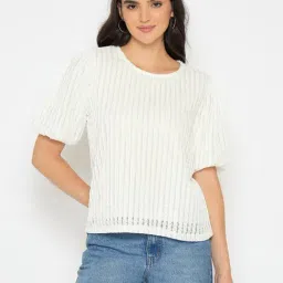 MADAME White Solid Top-picture-39