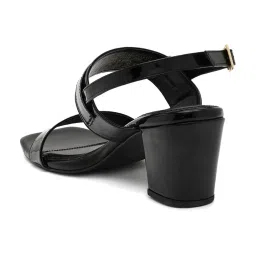 Van Heusen Women's Black Ankle Strap Sandals image 5