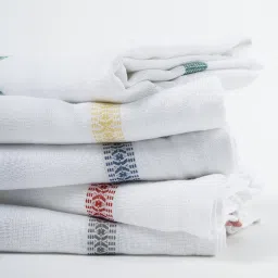 Thirsty Towel Grey Cotton Stripes Bath Towel image 5