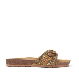 The White Pole Women's Copper Casual Sandals image 2