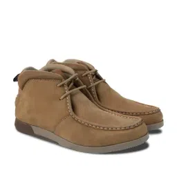 Woodland Men's Camel Derby Shoes image 3