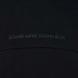 Asics Black Plain Sports T-Shirt image 5