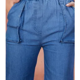 Aarika Girls Blue Solid Plazzos image 5