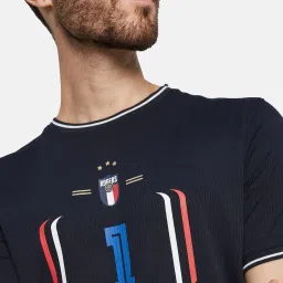 Octave Navy Cotton Regular Fit Printed T-Shirt image 5