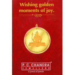 P.C. Chandra Jewellers 24k (999) 5gm Yellow Gold Shiva Coin Pendant-picture-16