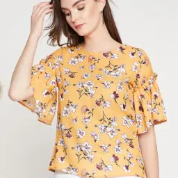 Marie Claire Yellow Floral Print Top-picture-15