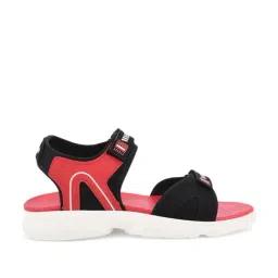 Campus Kids Black & Red Floater Sandals-image-7
