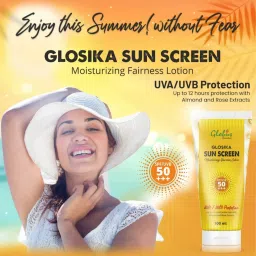 globus naturals Globus Remedies Glosika Sun Screen Moisturizing Fairness Lotion SPF/UVB 50+++ - Pack of 2 image 5