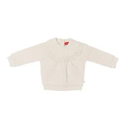 H by Hamleys Infants Girls Off White Self Design Full Sleeves Sweatshirt-image-44