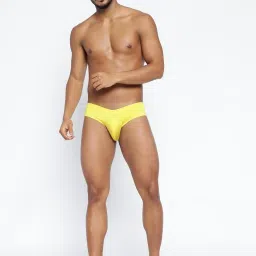 BASIICS by La Intimo Multi-Color Polyester Relaxed Fit Solid Briefs (Pack Of 3) image 5