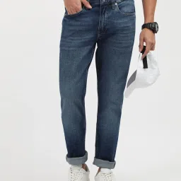 Calvin Klein Jeans Blue Cotton Regular Fit Jeans image 5