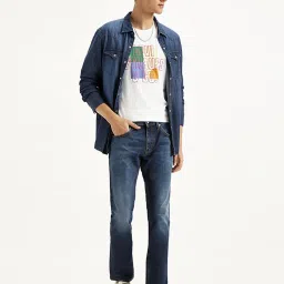 Levi's 65504 Blue Skinny Fit Jeans image 5
