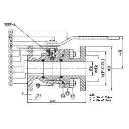 Leader 1-1/4 Inch, 32 mm Cast Carbon Steel Ball Valve CCS 027 image 2