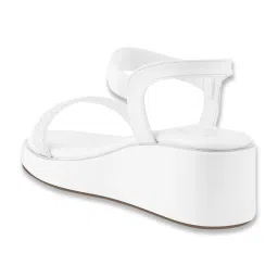 Shoetopia Kids White Sling Back Wedges image 5