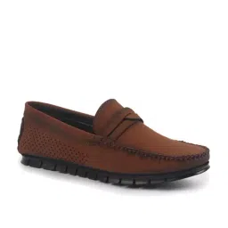 FAUSTO Men's Tan Casual Loafers image 2