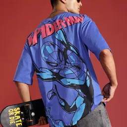 MARVEL STREET Men Printed Pure Cotton Relaxed Fit T-shirt-picture-41