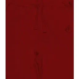 Kiddopanti Unisex Jet Black & Red Solid Trackpants (Pack Of 2) image 5