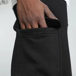 Puma Black Regular Fit Printed Trackpants image 5