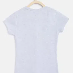 Lil Tomatoes Kids Grey & Peach Printed Top Set image 5