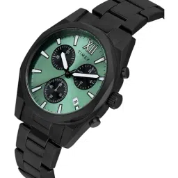 Timex Light Green Round Dial Analog Chronograph Mens Watch - TWEG296SMU07 image 3