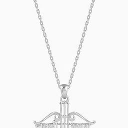 GIVA Rhodium-Plated Geometric Pendants-picture-40