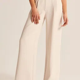 Chemistry Women Relaxed Straight Leg Straight Fit High-Rise Pleated Trousers-image-71