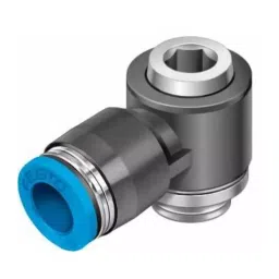 Festo Elbow Threaded Adaptor QS G 1/8 Male Connector A Threaded-to-Tube, QSLV-G1/8-8-I (Bag of 10 Pcs) image 2