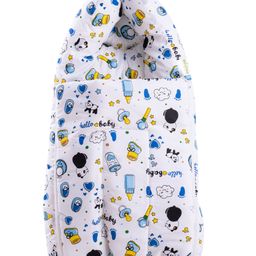 Baybee 3 in 1 Cotton Carry Bed Cum Portable Sleeping Bag for Infant Co Sleeping Baby Bedding  - Blue-picture-33