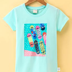 Cucumber Sinker Half Sleeves T-Shirt Skateboard Print - Mint-picture-24