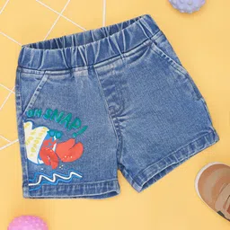 Pantaloons Baby Crab Printed Shorts - Blue image 1